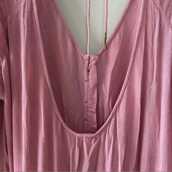 NWOT Free People Orianna Maxi Dress Bubblegum Pink M - Picture 8 of 13
